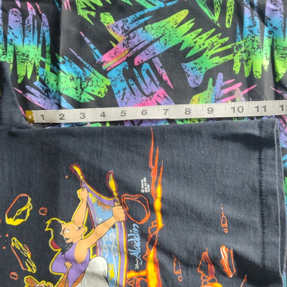 VTG 90s AOP Disney Aladdin Magic Carpet Ride T Shirt - Picture 8 of 13